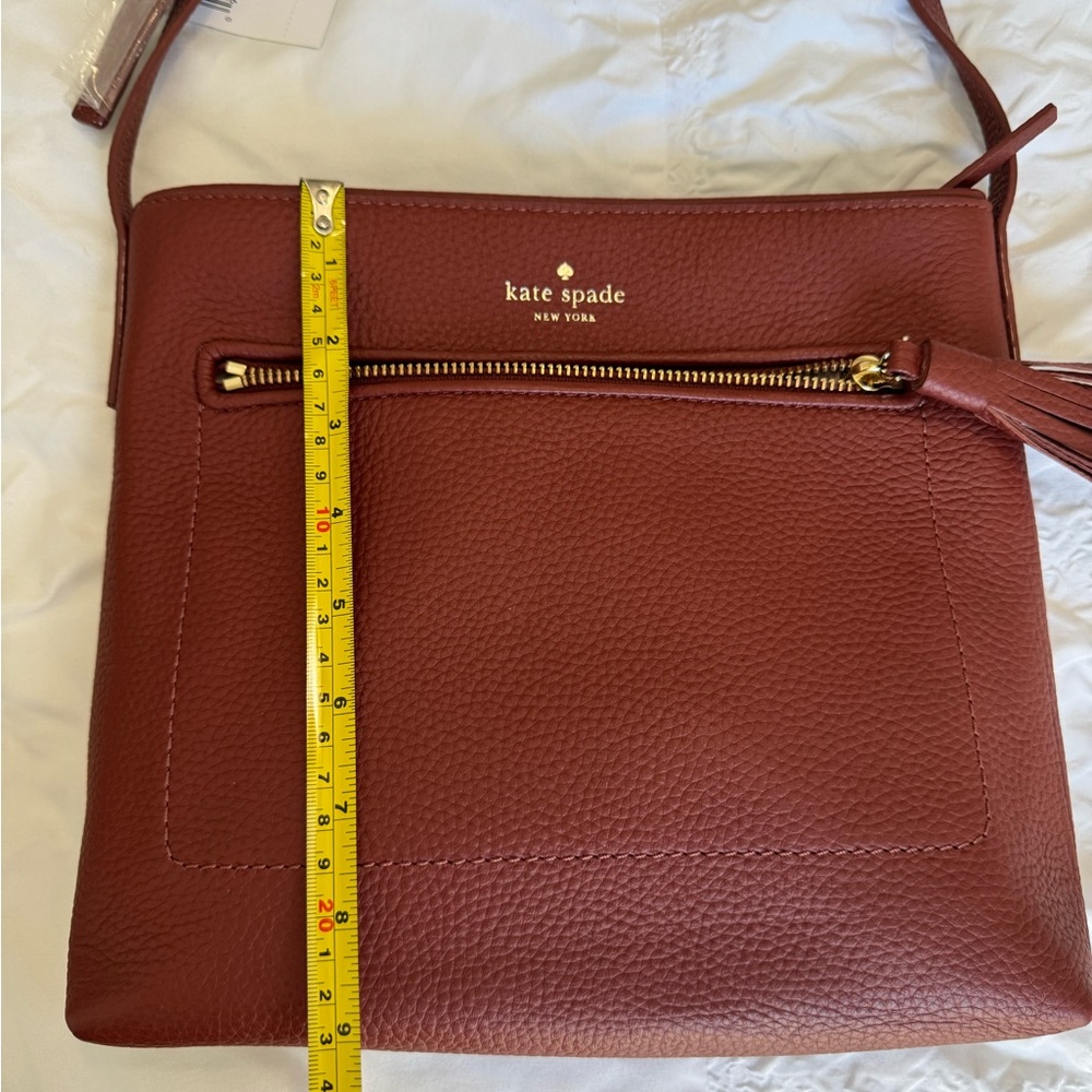 Kate Spade Reddish Brown Leather Crossbody Bag - Chester Street Dessi NWT - Picture 12 of 13
